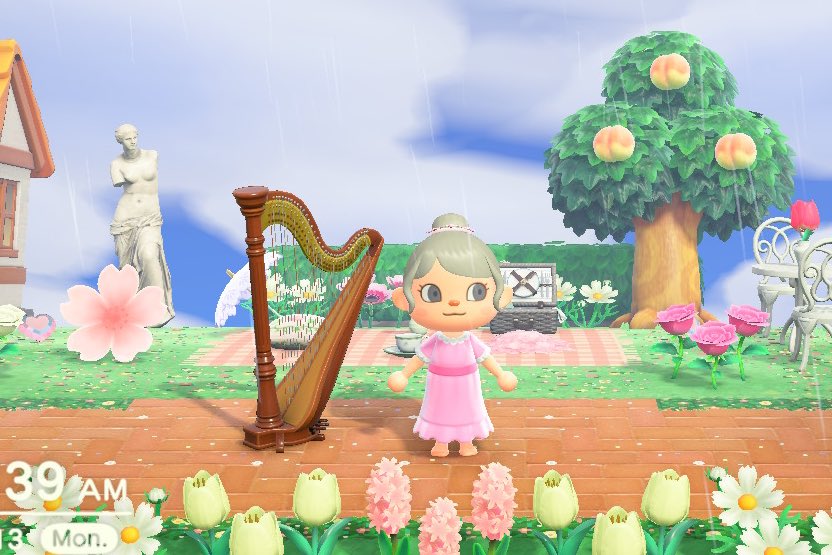 SolariaBelle's tweet photo. For TRADE!! Looking for a WHITE harp to trade for this brown one ☺️ 
#acnh #acnhtrades #ACNHTRADE #dodocode https://t.co/iLRIXiRjcp
