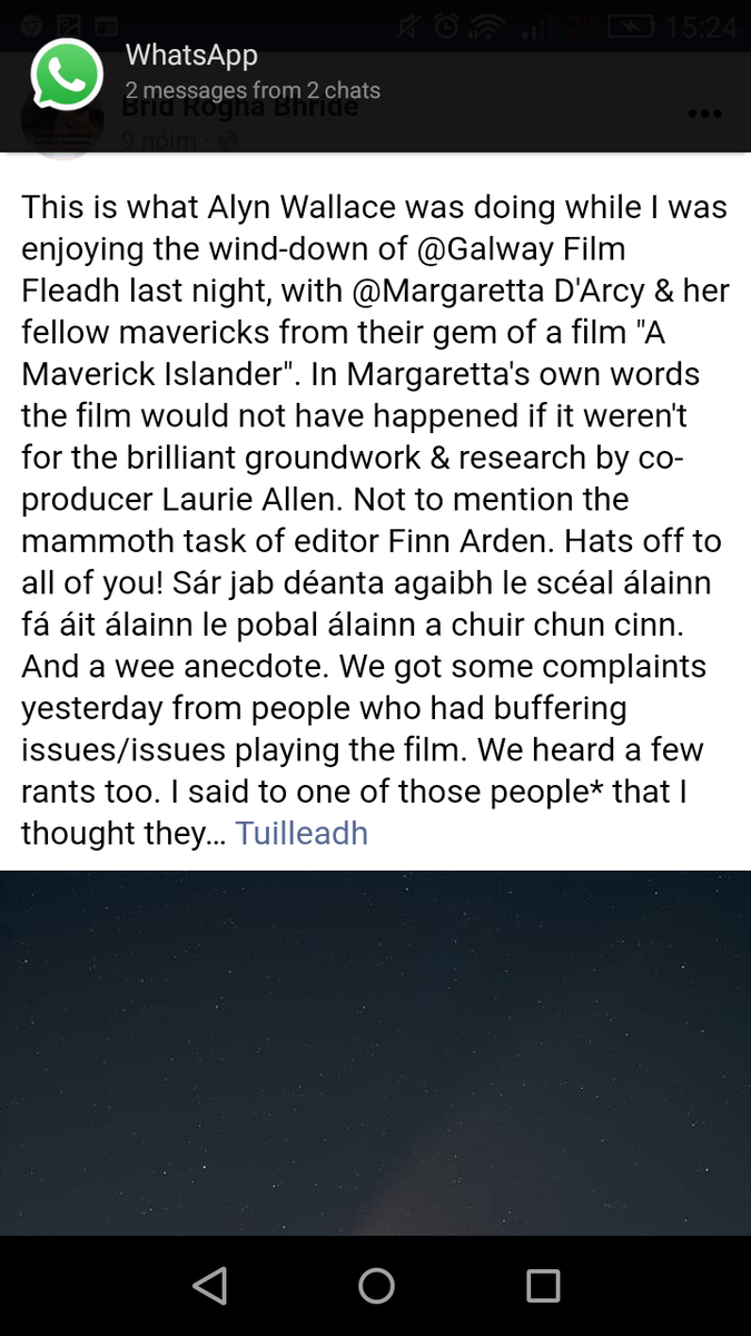 RoghaBhride's tweet photo. Maith sibh GFF! Hats off to Galway Film Fleadh. #GalwayFilmFleadh https://t.co/YkkzBJ8w37