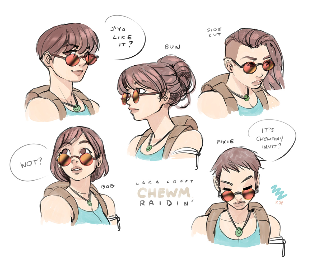 Long time no see!  Tried out some diff haircuts on Lara for fun~ 