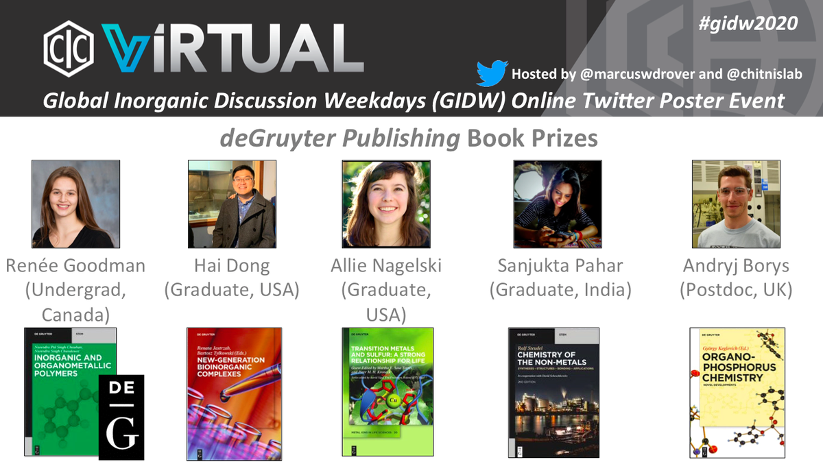 Marcus Drover (@marcuswdrover) on Twitter photo 165 participants, 20 countries, 7600+ likes, 1000s of RTs, a social reach of 18,000+ people, trended 4th in Canada! π Here are our #gidw2020 winners! Thanks to <a href="/cscinorgdiv/">CSC Inorganic Division</a> <a href="/DaltonTrans/">DaltonTransactions</a> @degruyter_phys <a href="/CIC_ChemInst/">Chemical Institute of Canada</a> and to the Wilkinson Trust for their support. cc./ <a href="/chitnislab/">Saurabh Chitnis</a> 165 participants, 20 countries, 7600+ likes, 1000s of RTs, a social reach of 18,000+ people, trended 4th in Canada! π Here are our #gidw2020 winners! Thanks to <a href="/cscinorgdiv/">CSC Inorganic Division</a> <a href="/DaltonTrans/">DaltonTransactions</a> @degruyter_phys <a href="/CIC_ChemInst/">Chemical Institute of Canada</a> and to the Wilkinson Trust for their support. cc./ <a href="/chitnislab/">Saurabh Chitnis</a>