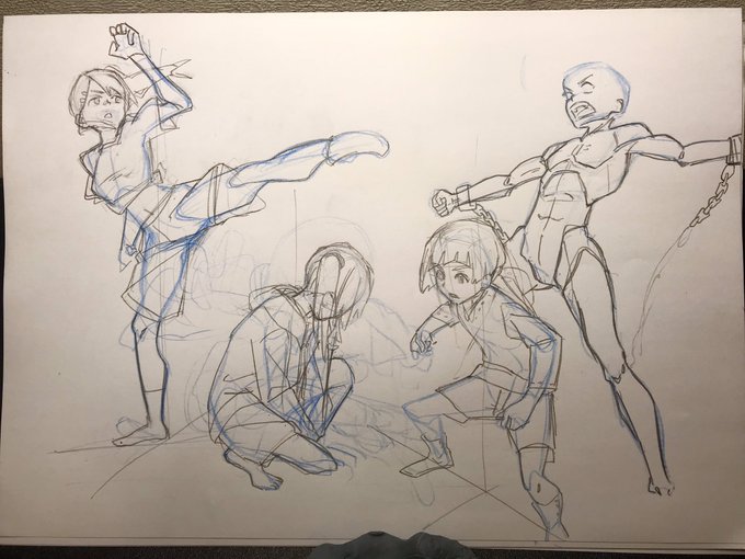 就職まだまだ先やけどポートフォリオ的なの作ろ思って描いてみたけど普段模写ばっかやってるせいで参考資料ないと画力がガン下がりする体になってしまった 