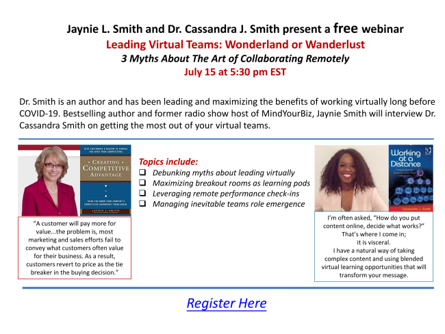 smartadvantage's tweet image. Reminder - Virtual Teams: Wonderland or Wanderlust  Free Webinar RSVP conta.cc/3fo1PT2