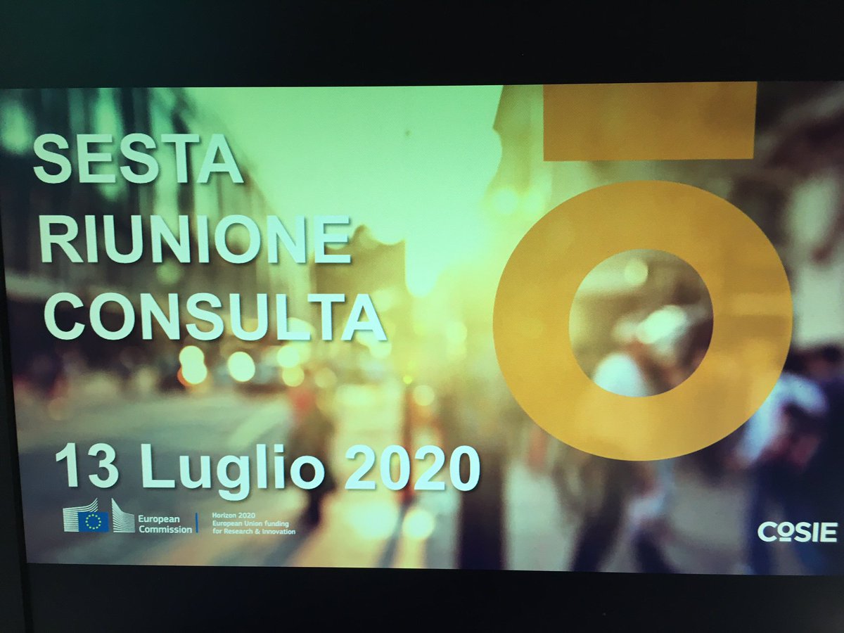 The Consulting Committee meeting of the Italian pilot is in progress! #cosie2020 #cocreation <a href="/Ausl_RE/">AUSL IRCCS Reggio Emilia</a> <a href="/AgendaDigitalER/">AgendaDigitalER</a> @LepidaScpA <a href="/RegioneER/">Regione Emilia-Romagna</a> @ComuneRE <a href="/EU_H2020/">Horizon 2020</a>