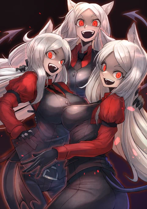 Cerberus, the Triple Demon
『Then we will all hang out and it's gonna be FUN!....Ah...We messed up.』
#Helltakerfanart  #Helltaker 