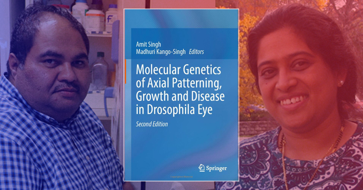 UDaytonCAS's tweet photo. .@univofdayton geneticists Amit Singh and Madhuri Kango-Singh published the 2nd edition of their book about the fruit fly, which provides powerful genetic tools to address questions about the development of human diseases: https://t.co/hvGjKcWW6z https://t.co/U7uU6EcGRu
