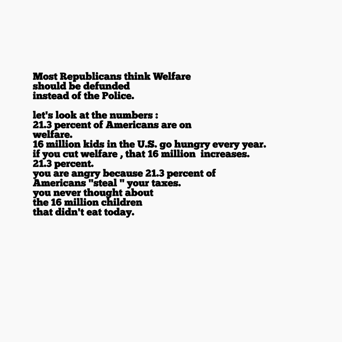 bohemian451's tweet photo. #FoodForThought #feedthekids #love #SocialJustice #democracy #VoteBlue 
#TwitterFriends #PoetsTwitter #poetsofinstagram #statistics #America
#humanity_matters #humanitywithheart #humanityfriendshipfoundation #poetrycommunity #mondaythoughts #MondayVibes #Tweet https://t.co/jffec7XYAB