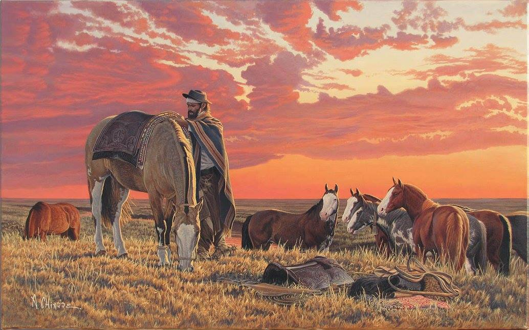 CampoyMas's tweet photo. "No hay ser que tenga más fuerza
que el que obra con honradez"
- Jose Larralde -

(Aldo Chiappe - Pintura) https://t.co/zqSpPmYMkr