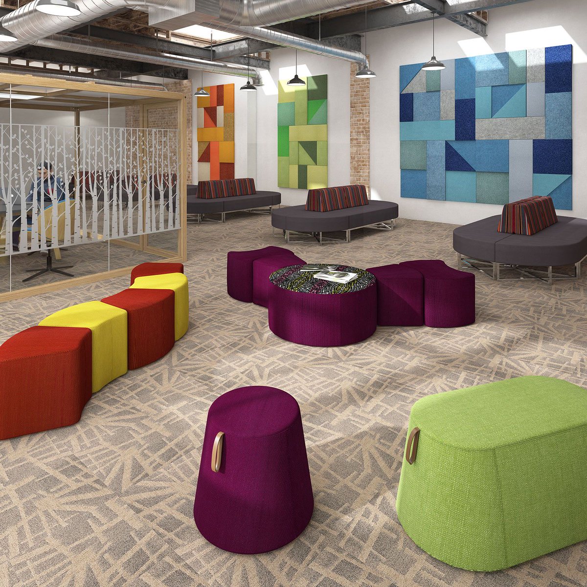 Randalls_Office's tweet photo. We love #BreakoutFurniture it's fun and stylish, and adds a different dimension to the office environment.  
We have a range of soft fabric 'shapes' and modular seats to create relaxed recreational areas within your workplace to suit all budgets and styles.  
#SoftSeating #Shapes https://t.co/V8Z1LLiHb5