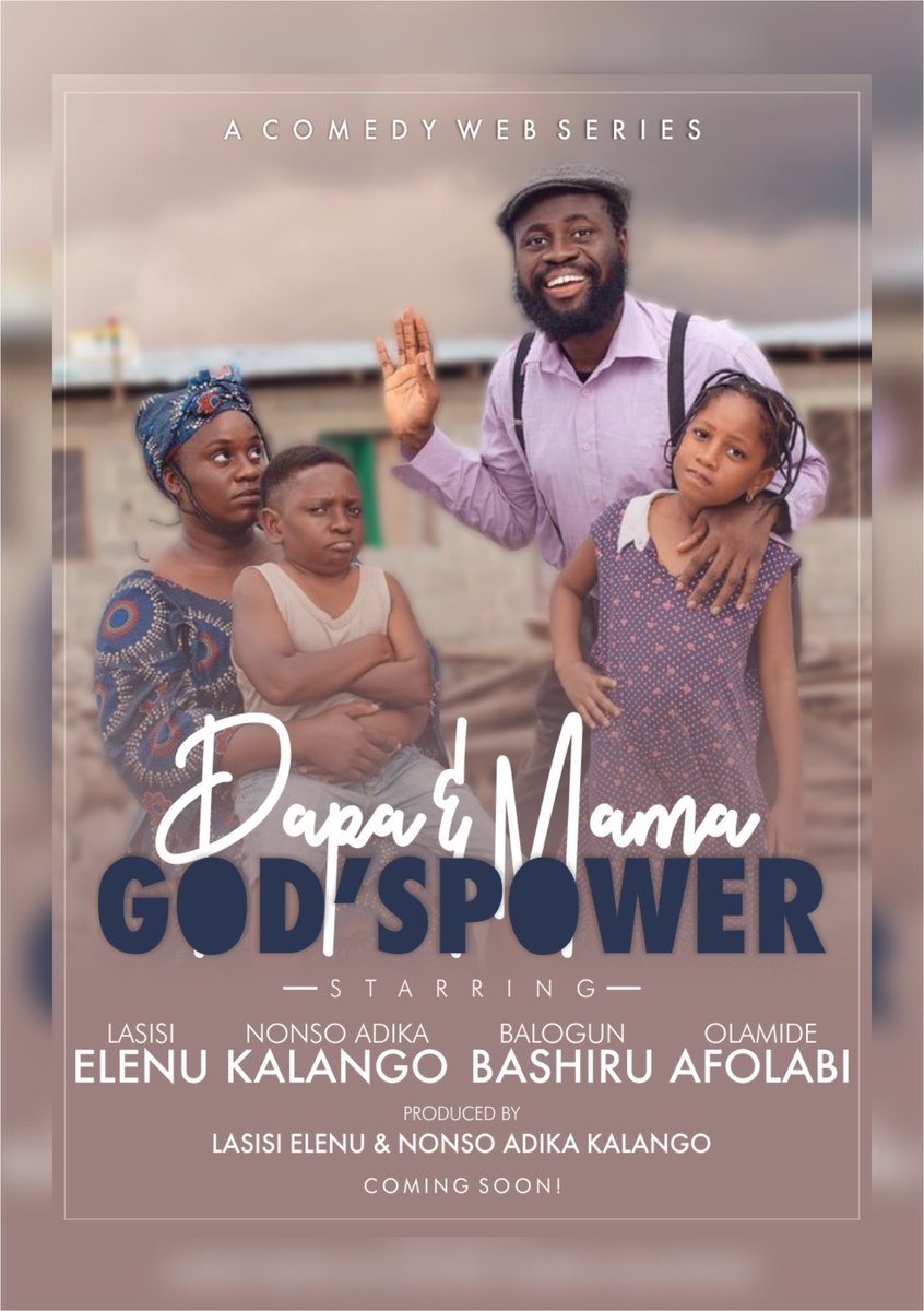 ManlikeChuks10's tweet photo. @lasisielenu @papagodspower @Nonso_kalango My design challenge for the Papa and Mama God'spower comedy web series. 

@papagodspower 
@lasisielenu 
@nonsokalango 

#PapaandMamaGodspowerchallenge https://t.co/FBjipQSF8f