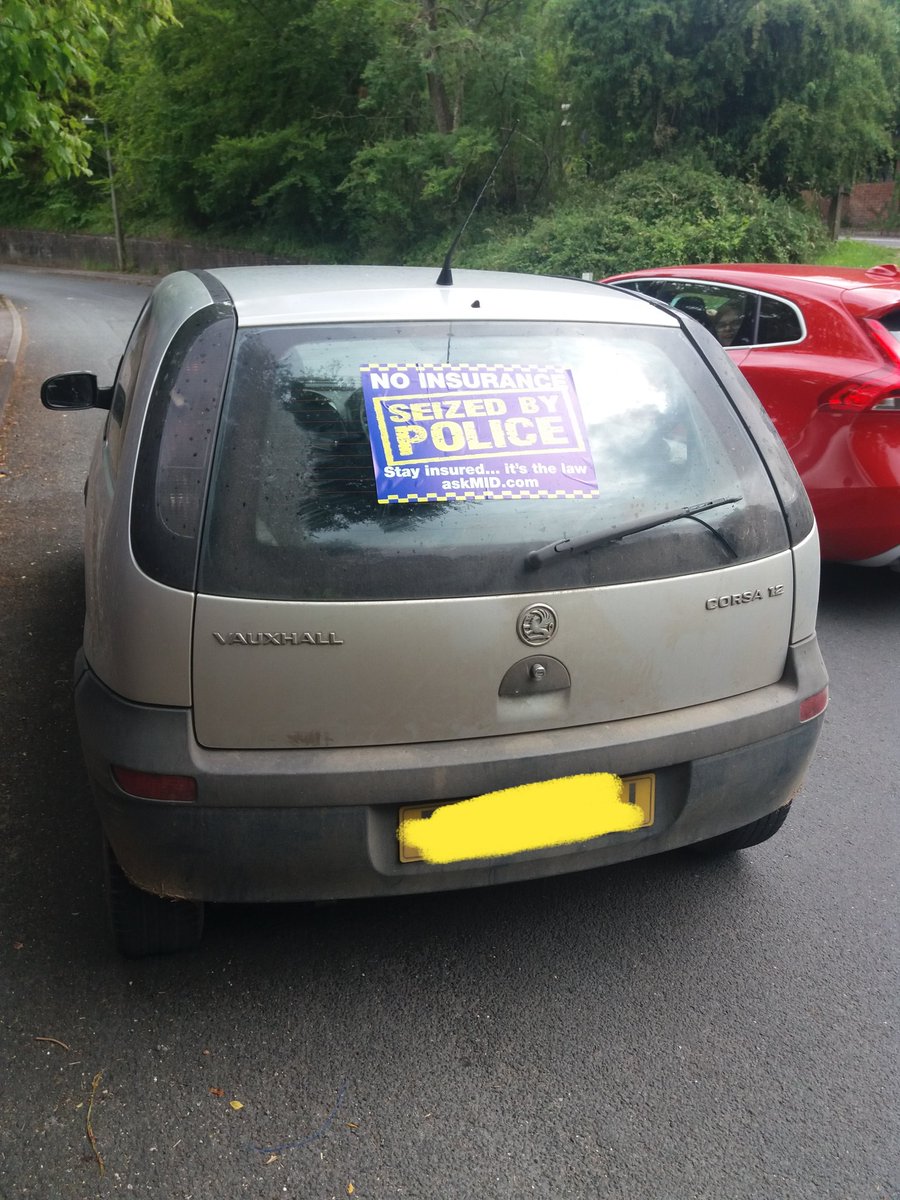 wiltspolicesc's tweet photo. Another vehicle taken following intel, insurance cancelled back in May for non payment. #SRSU #5940 #checkyourinsurance https://t.co/scLLeSDNsF