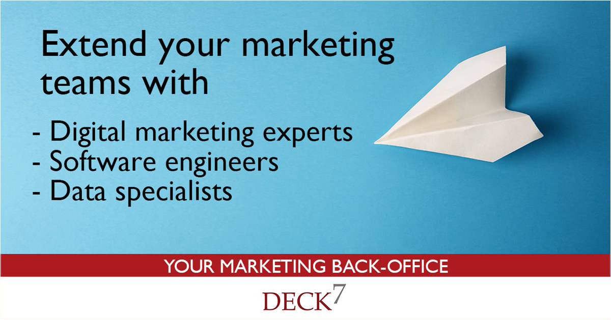 Make sure to confidently fill your pipeline with quality #leads that convert fast before the year ends. Let Deck 7 help you out.
bit.ly/Demand-Generat…

#Leadgeneration #b2bmarketing #deck7
