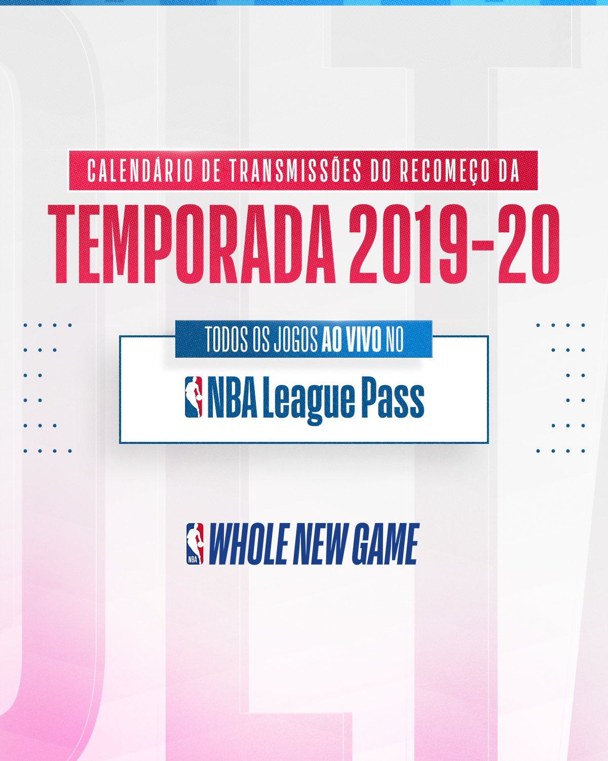 Calendário de transmissões da NBA para o Brasil