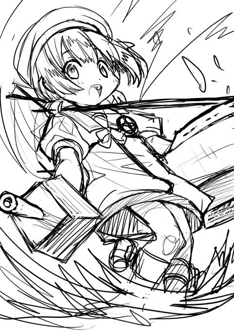 四号ちゃん(描きかけ) 