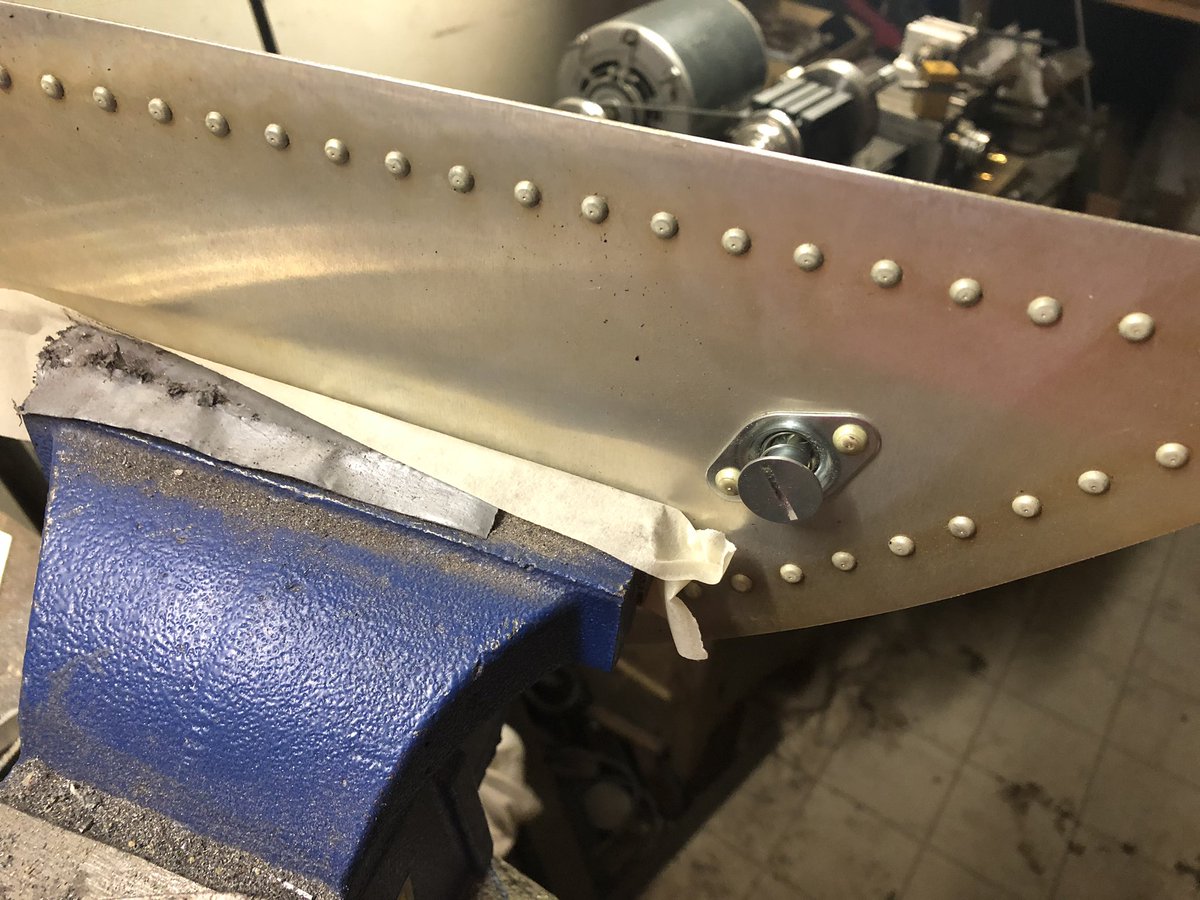 Dzus fasteners riveted on... turtledeck access door finished, other than painting. 😎 #avgeek #biplane