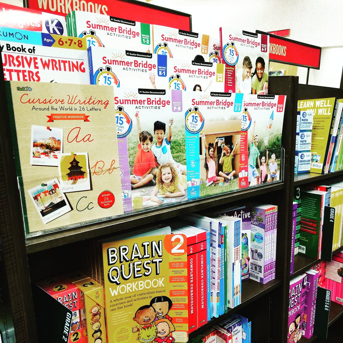 BNCrabtreeMall's tweet photo. Want to keep the kids engaged this summer? Stop in and check out our selection of workbooks! #BNCrabtree #bnbookfun #knowledgeispower https://t.co/s2kLvBpzCp