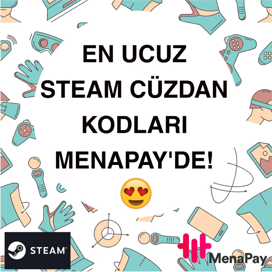 PlaywMenaPay's tweet photo. En ucuz Steam Cüzdan Kodları MenaPay'de! 😎😍  Sen de hemen MenaPay'i indir, fırsatları keşfet!

#MenaPay #playwithmenapay https://t.co/afMUuYzEbk