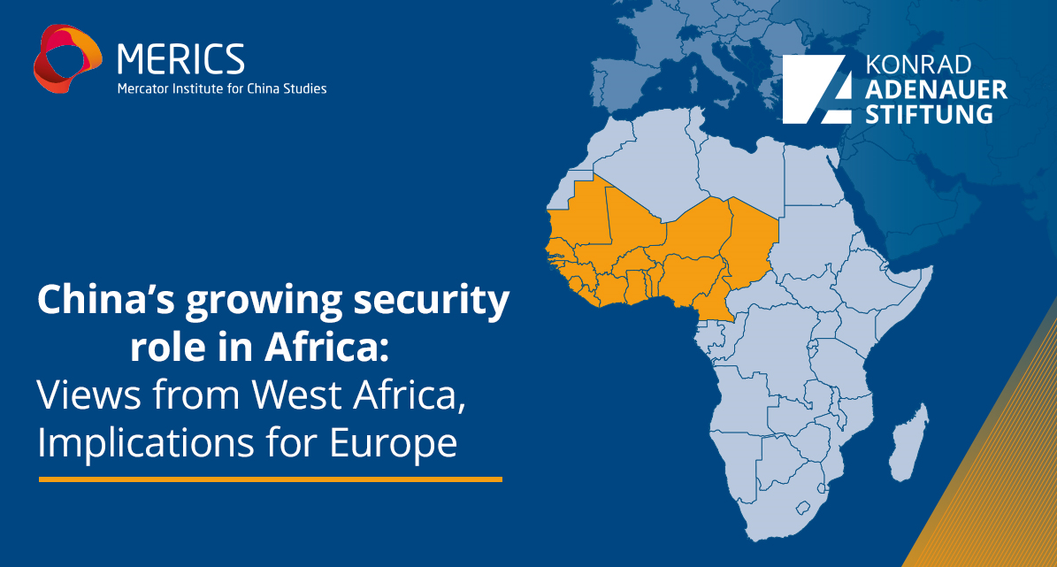 Join us this Thursday at 3 pm CEST for the presentation and discussion of the <a href="/KASonline/">Adenauer-Stiftung</a> and MERICS report "China's growing security role in Africa: Views from West Africa, Implications for Europe" with author Tom Bayes, <a href="/KoobMar/">Markus Koob</a>, and Thomas Schiller. kas-de.zoom.us/webinar/regist…