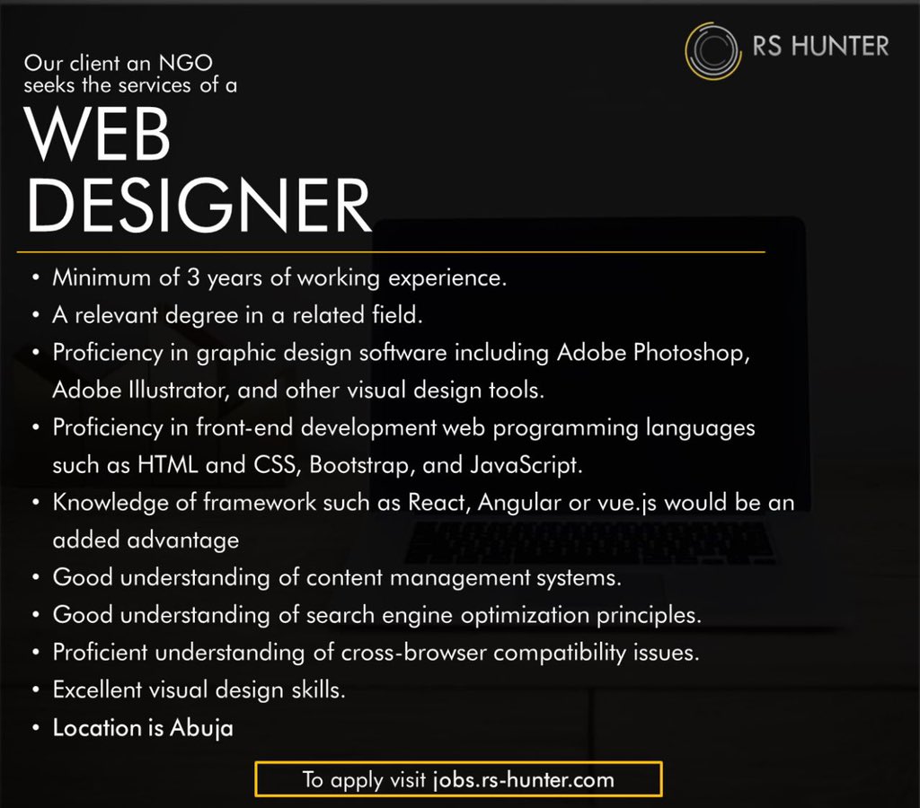 job_openings_ng's tweet photo. Job opening available ๐๐ป๐๐ป
-
-
-
#employmentopportunities #graduate #recruiter #vacancy #HRmadam #coronavirus #MondayMotivaton https://t.co/uxexNuAl2i