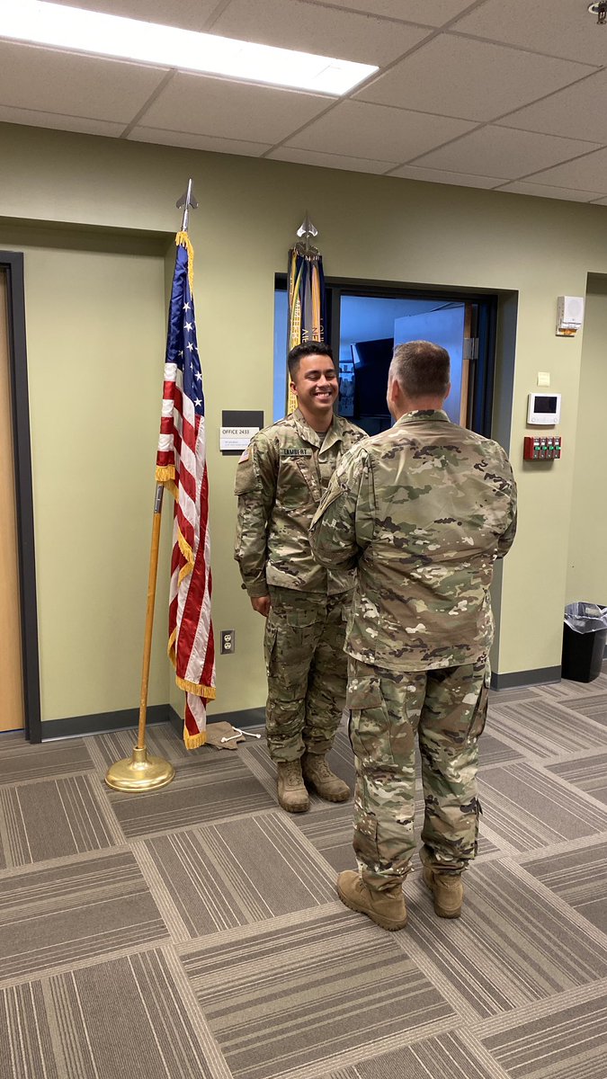 lambert_robby's tweet photo. I’ve been working so hard to get to this point in my Army Career!! 
Promoted to SGT Lambert!! https://t.co/UkFZBooJJS
