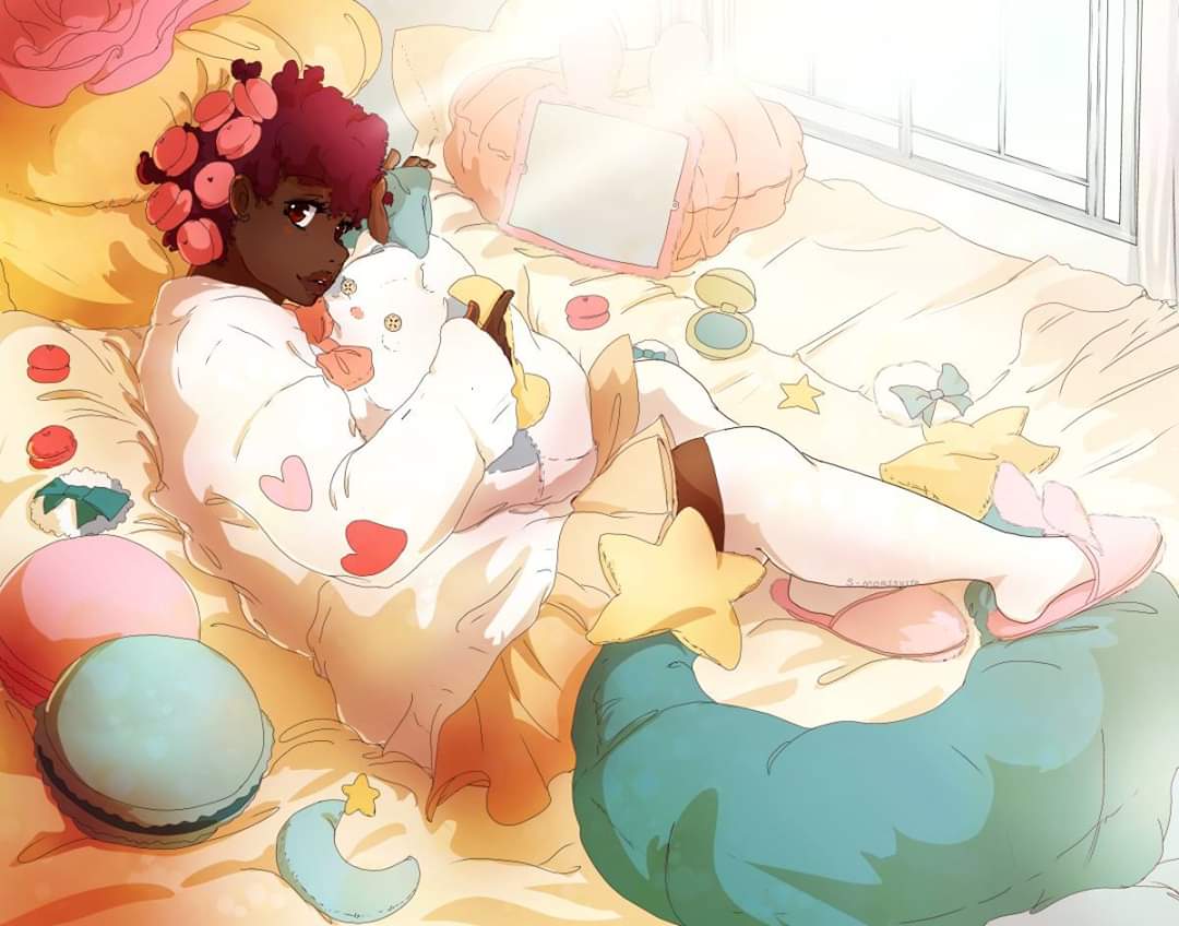 Black girls in Anime