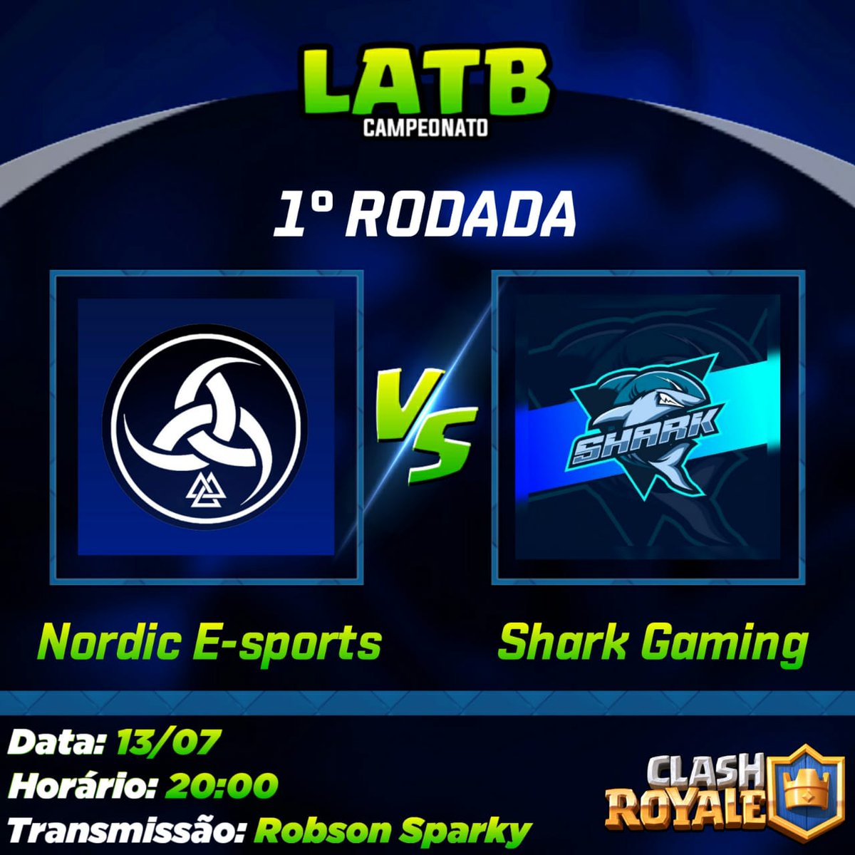 Conforme prometido, a gente não pára! Se liga no confronto de hoje, acompanhe a live dessa partida no canal do Robson Sparky às 20:00! youtube.com/channel/UC__Xm…