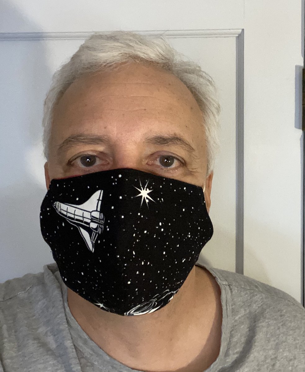 I loved wearing a mask while flying in a NASA T-38, and I am getting to like my current mask collection as well. Please #WearAMask to keep us all healthy!