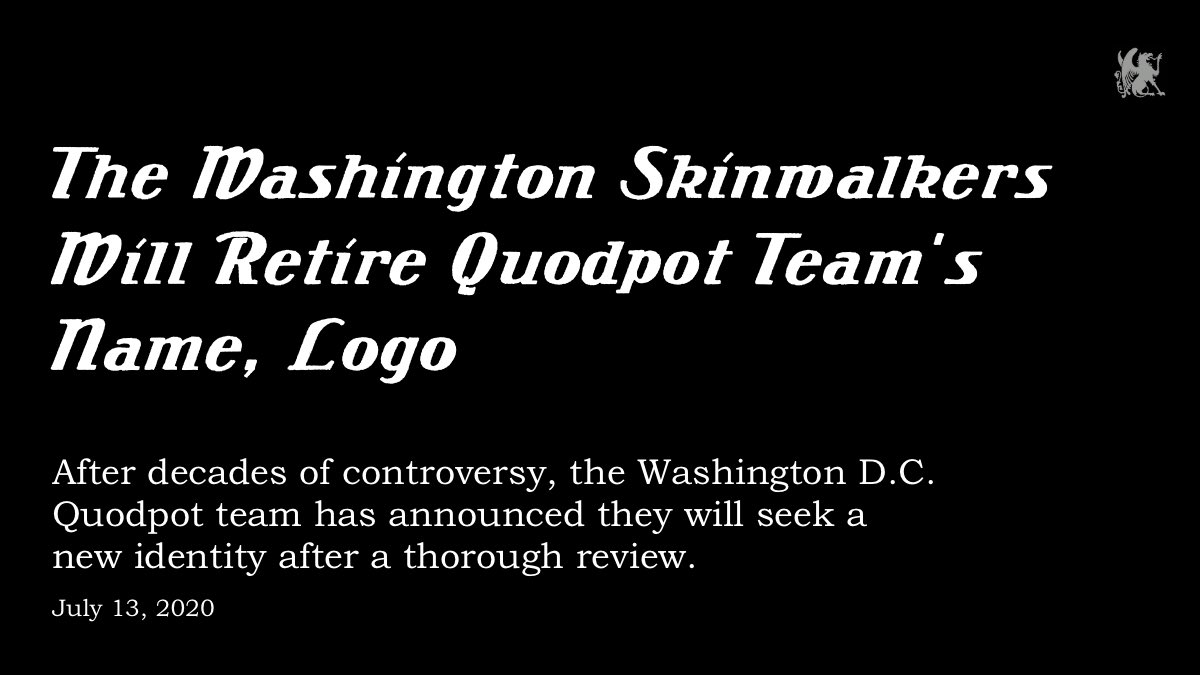 It’s official — D.C.’s Quodpot team will have a new name this fall.