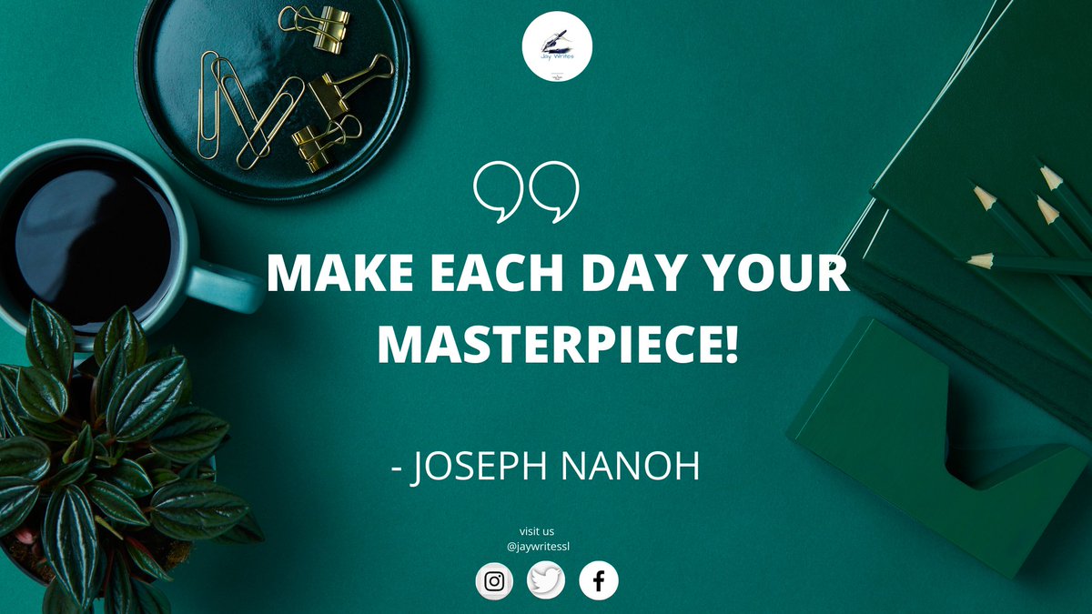 WritesSl's tweet photo. Good afternoon🤗

Monday Motivation

     Let each day brings new discoveries.
You're Smart!

#Jaywritessl🇸🇱
#Masterpiece
#Growth
#Share
#Followus

NB:- Jay Writes SL is now broadcasting at +23234111224.

HAVE A GREAT WEEK! https://t.co/jIJa8Mct50