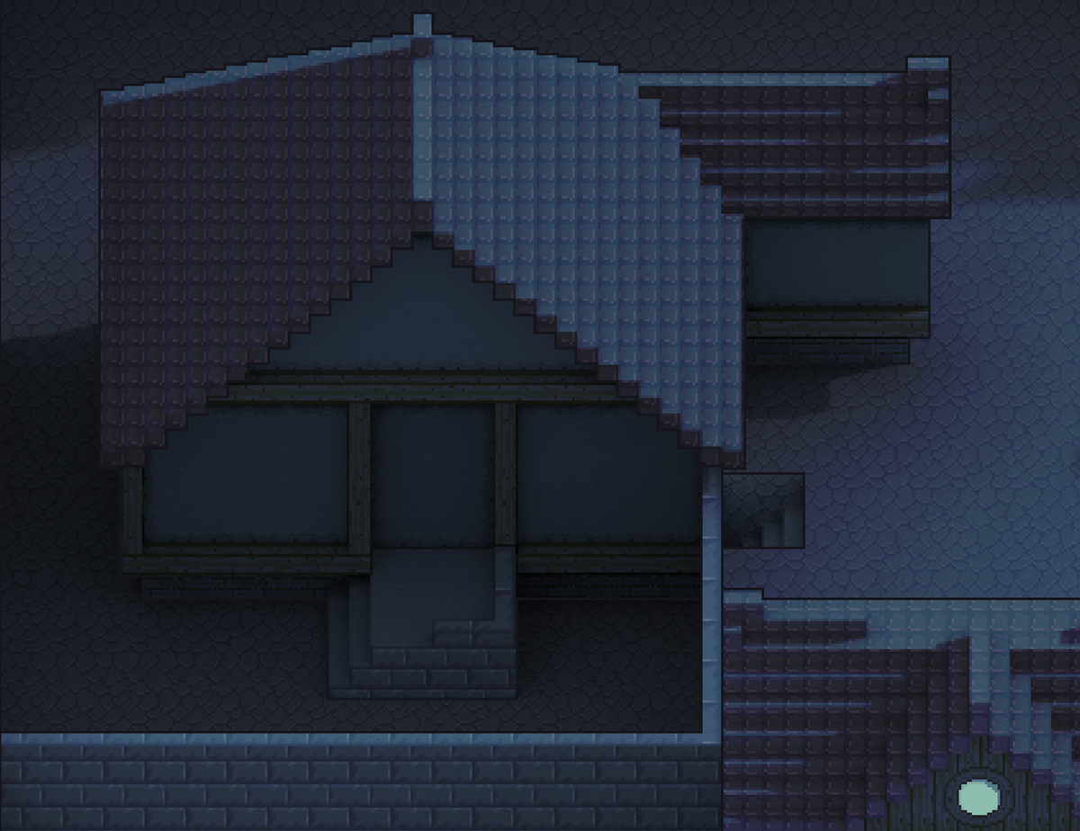 TrystoTheGame's tweet photo. (2/4) I paint on an ‘Overlay’ layer to keep the scene’s light intact. Also, I kept the squared design: I think it gives come kind of uniqueness to the setting. Some close-ups. #indiegame #indiegamedev

[WIP] Sketched in MagicalVoxel (@ephtracy) and painted over in @aseprite. https://t.co/3gPAJx3CtI