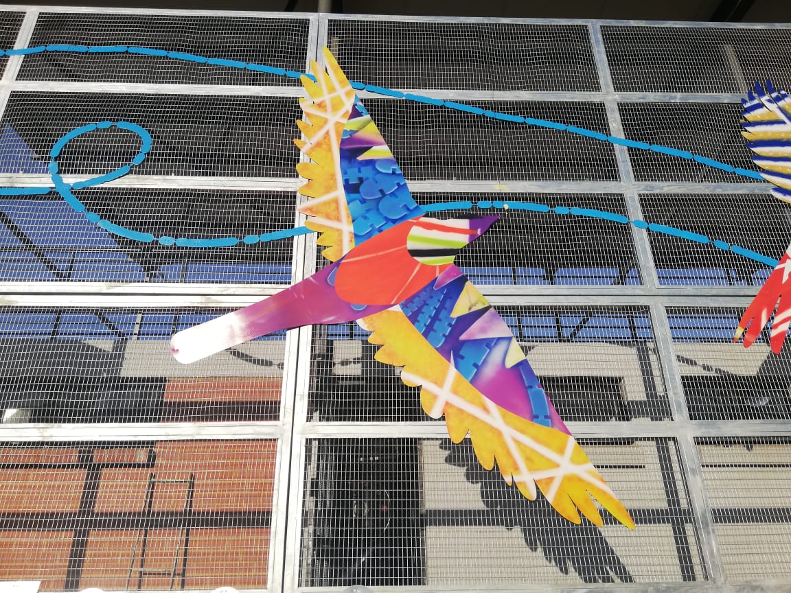 ArtMyJozi's tweet photo. We are in awe of the amazing Swimming Pool Mesh artwork in the Paterson Park upgrade area!
This artwork is now 95% complete and looking stunning.
#ArtMyJozi #ArtMyOrangeGrove #ArtMyOgroveWood #TheJohannesburgDevelopmentAgency #TheTrinitySession
@jda_joburg The Trinity Session https://t.co/sIMXR9nDyP