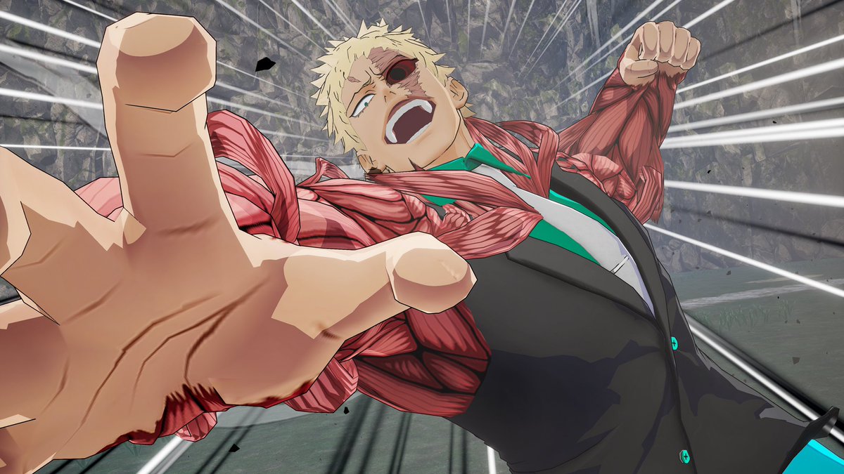 BandaiNamcoUS's tweet photo. Arriving Summer 2020 to #MyHeroOnesJustice2 is the Outlaw Suit pack! This DLC includes 7 NEW outfits for your favorite villains.

Also coming this Summer: Nomu will be available to all players in the next update! https://t.co/rZV6ZUIQtu https://t.co/LOgdFNe489