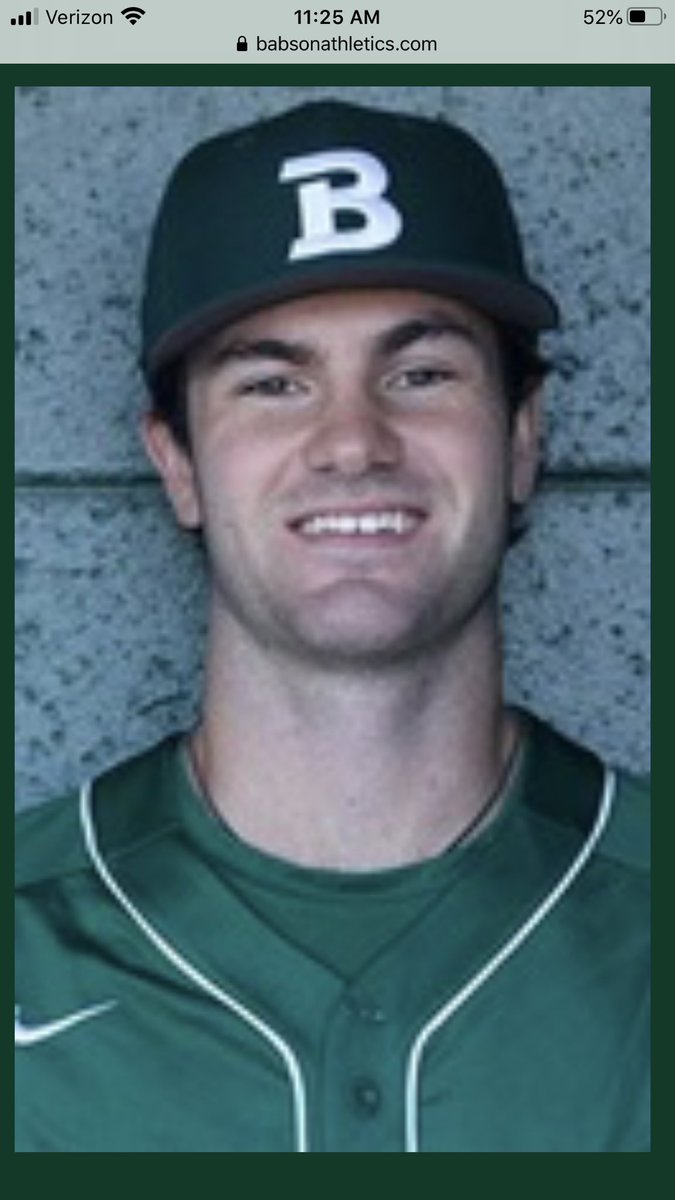 WShamrocks's tweet photo. Congrats to Shamrocks pitcher Will Cournan for being named @cranberryleague Pitcher of the Week. @BabsonBaseball https://t.co/rxlztLdoK8