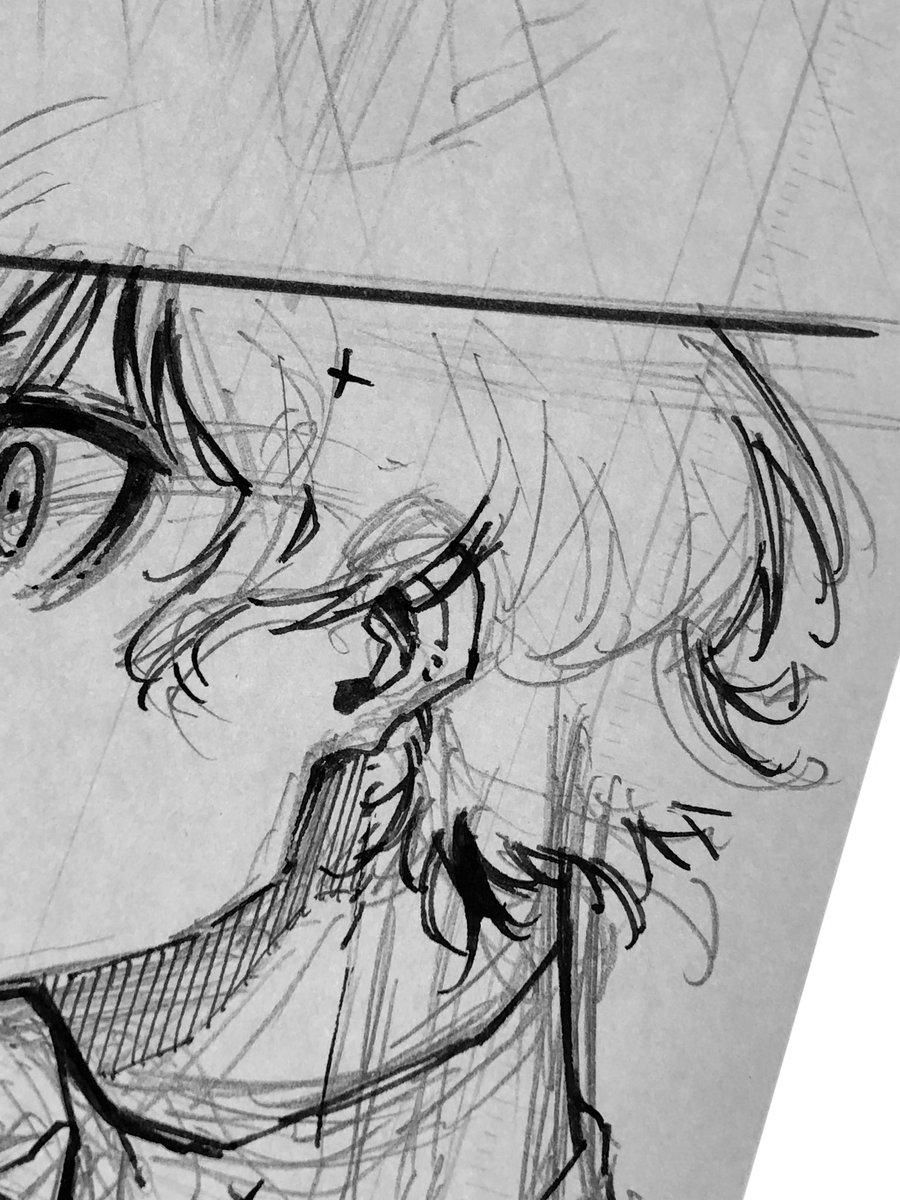 深夜の静かな時間に髪の毛描くのは結構好きかも 