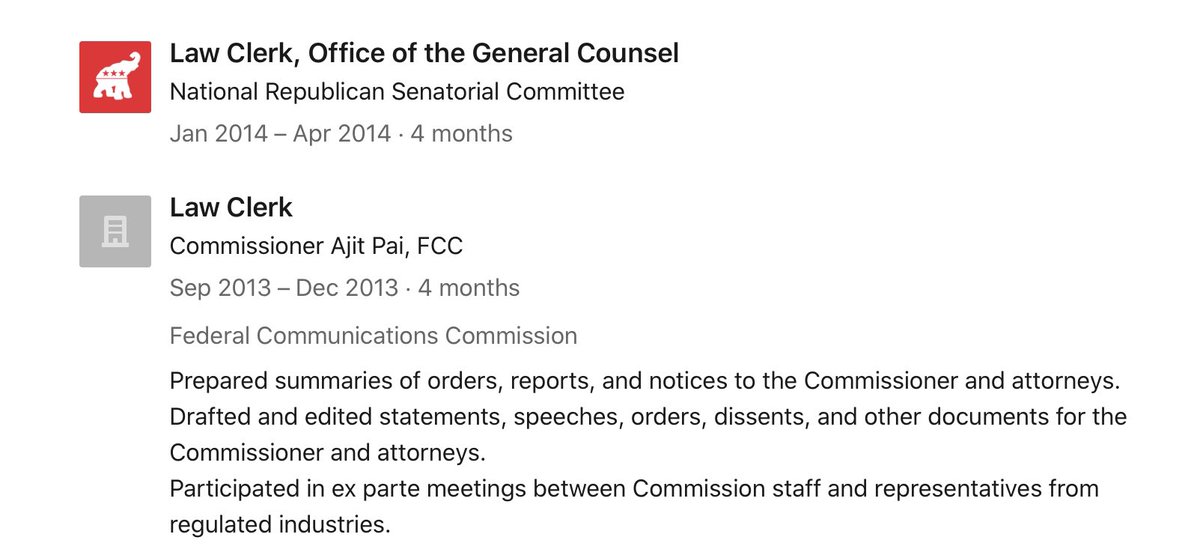 FUN FACT #4He also worked for Ajit Pai, FCC.