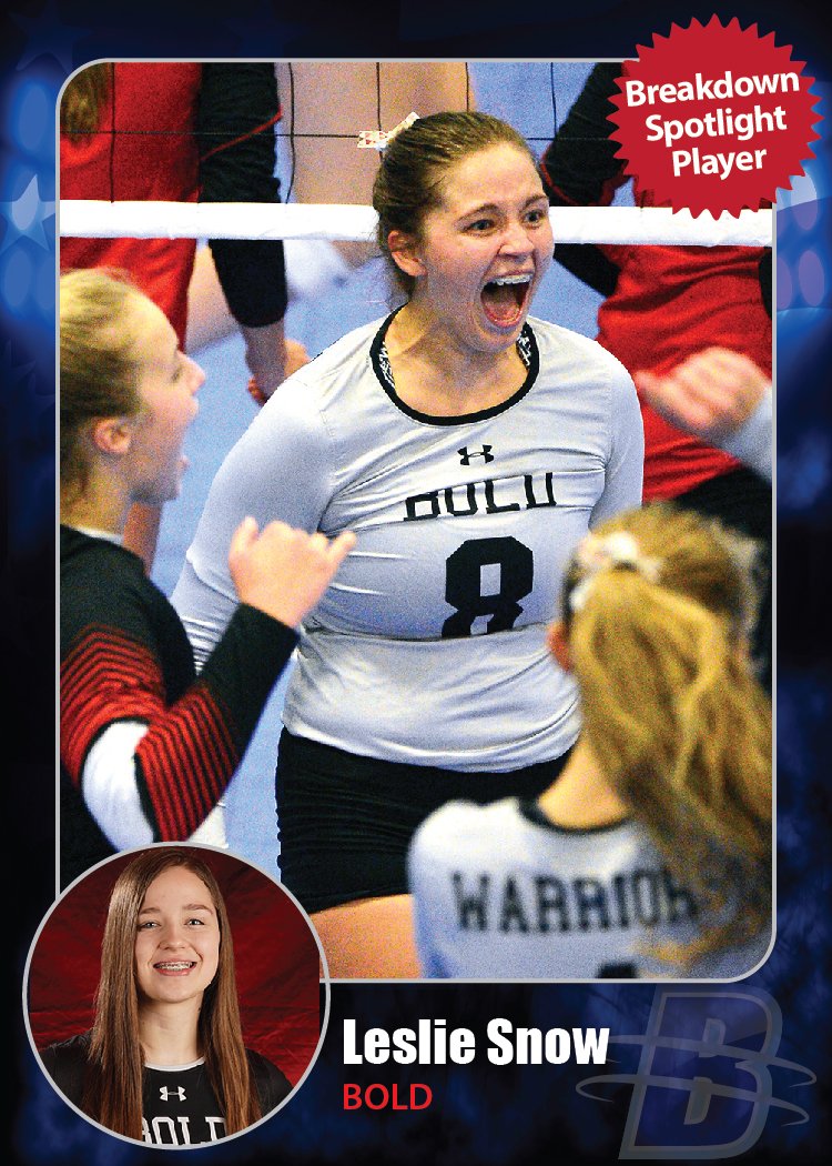 BreakdownUSA's tweet photo. Congratulations to this week's @BreakdownUSA Spotlight Player for volleyball, Leslie Snow of BOLD!

@BOLDvolleyball
@MNVBCA

Read her full profile on our site at: https://t.co/H6V6pPRBm5 https://t.co/rZbnMeleO3