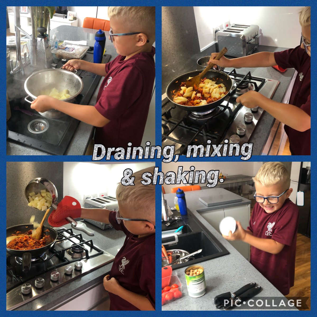 ClassroomK's tweet photo. π Our first winner today is Harry! Harry has made a delicious Vegetable Curry!! Well done! As the pictures show, Harry has identified all the skills that he has used π
We'll be in touch shortly with your prize Harry! π€©
#CKCookOff https://t.co/V9S0vEm2ux