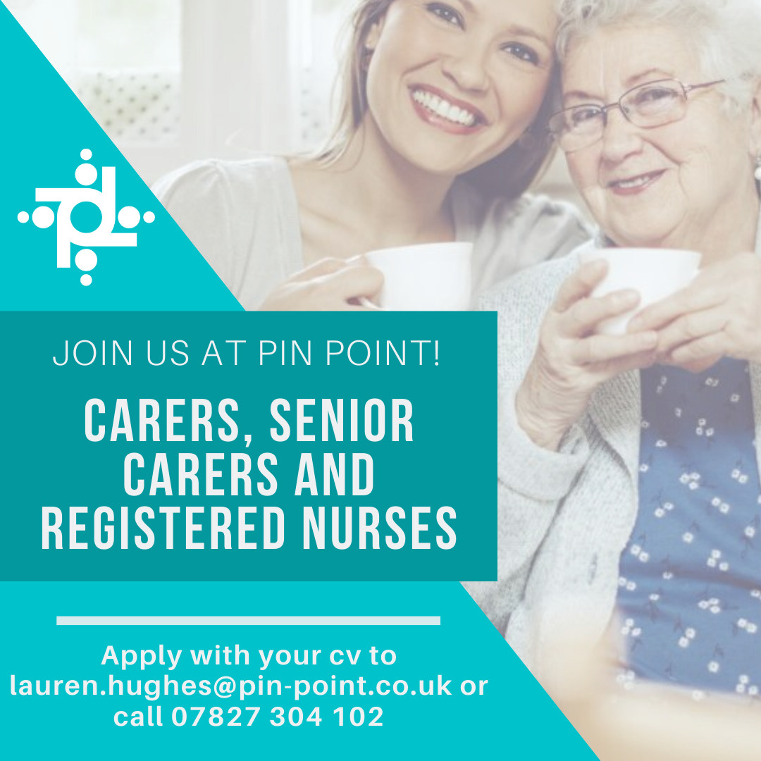 We have great new opportunities available in the #NorthEast for #Carers, #SeniorCarers and Registered #Nurses!
Get in touch with Lauren if you're interested in work within #Gateshead, #Newcastle or across #Northumberland.
Call 07827 304 102 or email lauren.hughes@pin-point.co.uk