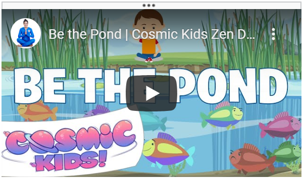 The guided mindfulness video "Be The Pond" taught us breathing exercises that help us relax. Ss then shared what they do to relax: doing yoga, reading a book, going for a bike ride, and listening to music!🧘‍♀️📖🚲🎶 #GECDSBSLP2020 <a href="/LauraBa06241838/">Laura Bates</a> <a href="/ClaraHowitt/">Dr. Clara Howitt</a>
