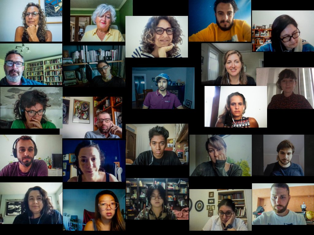 #icpmeetsCAMERA Our students from all over the world on the first day of the #VisualStorytelling Course organized with <a href="/ICPhotog/">ICP</a> , this year totally online! Enjoy it!