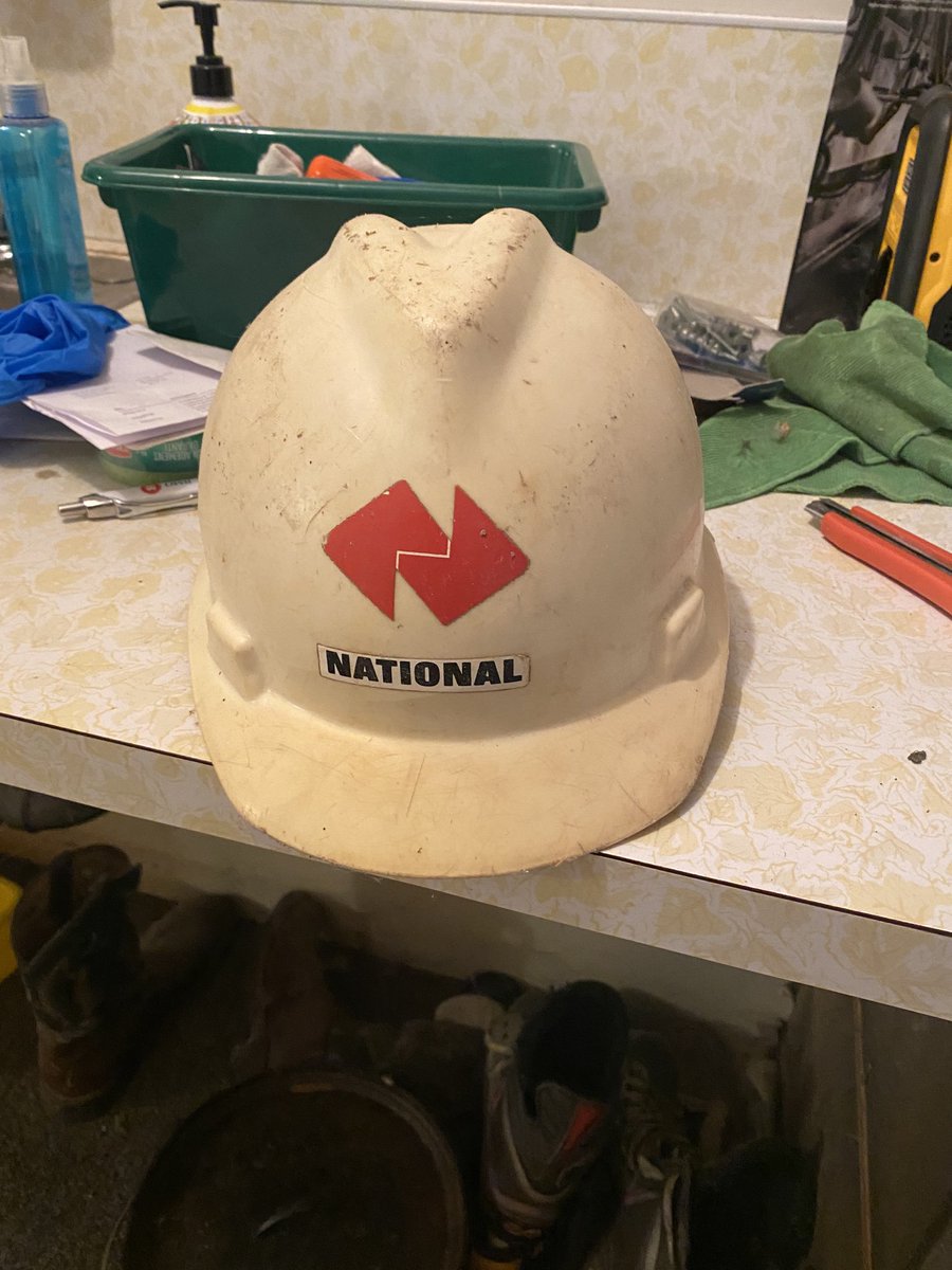 JonathanDriesen's tweet photo. Found this hard hat under the staircase. My dad Andy Driesen sold feed for them in the seventies. #feedsalesofyesteryears https://t.co/28JrR2rAhw