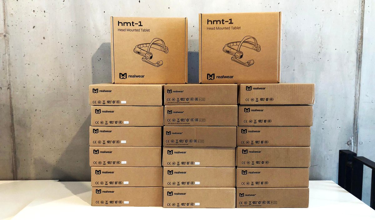 Der Bedarf an #Smartglasses in Industrieunternehmen ist sichtbarer denn je. Täglich erhalten wir neue Bestellungen von unseren Kunden, die Ihre #Servicetechniker mit der #HMT1 von <a href="/realwearinc/">RealWear</a> ausstatten 😎