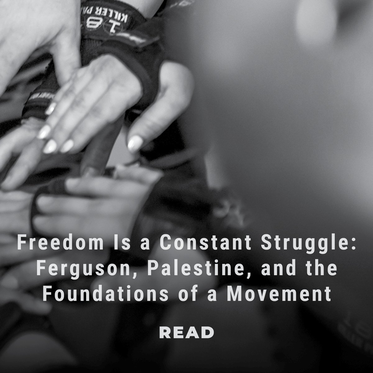 Purchase and read “Freedom Is a Constant Struggle: Ferguson, Palestine, and the Foundations of a Movement” by Angela Davis. Buy it from a local black-owned bookstore like Medu Bookstore.