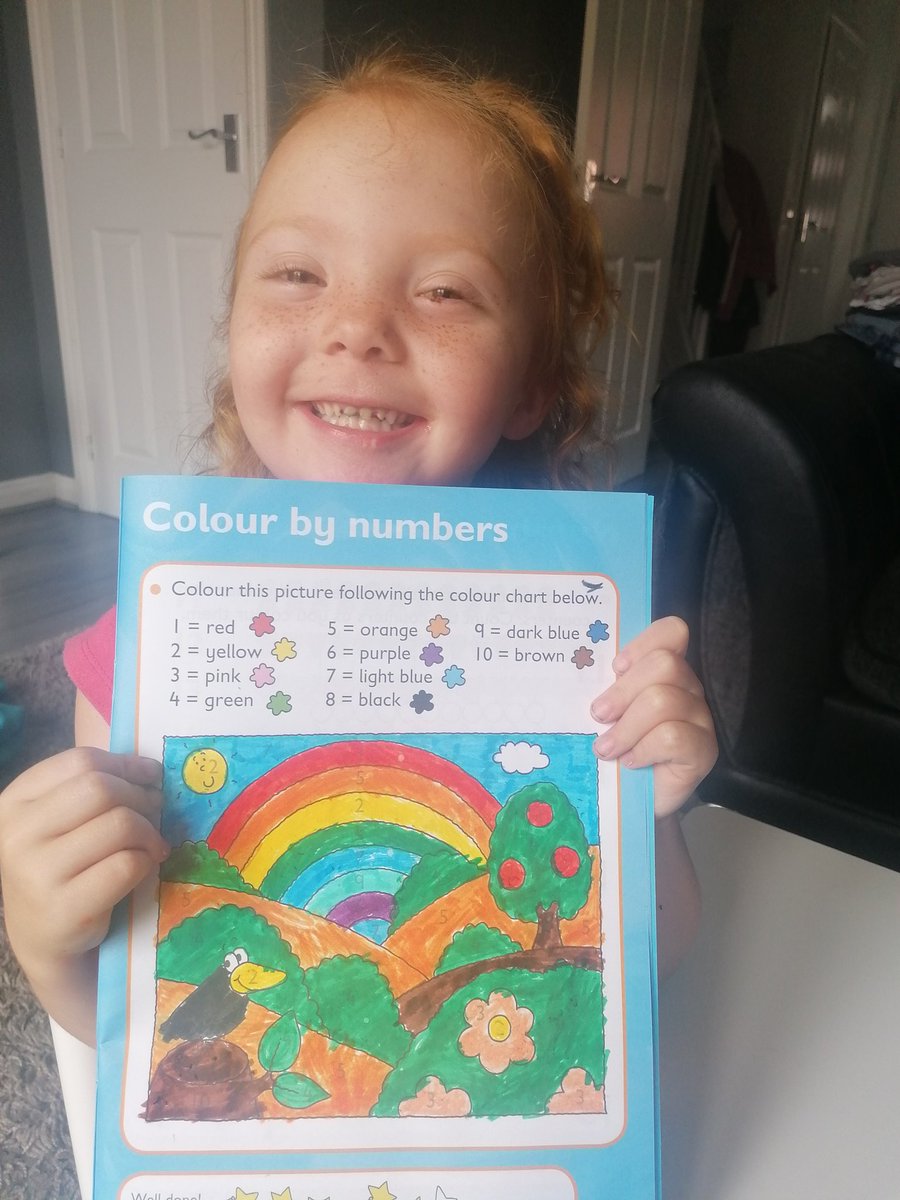 MccarronColleen's tweet photo. Today we completed our number workbook she now knows her numbers 0-20 can recognise them all and write them out In The correct order (with only a little bit of help from mommy) #COVID19 #maths
@Miss__Teaa @SoulsSchool https://t.co/splWGVfcBu