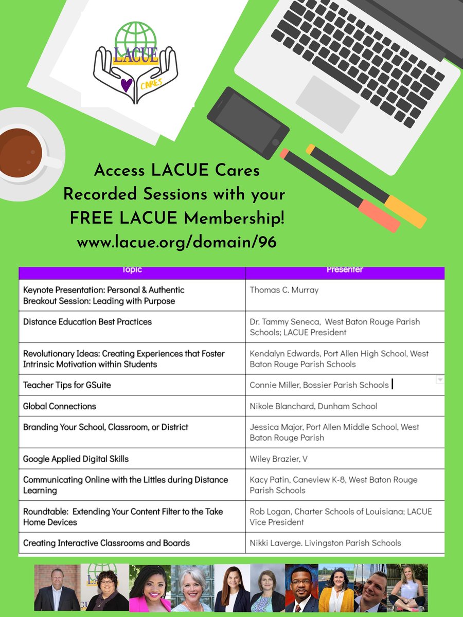 lacueorg's tweet photo. Access the #LACUECares recorded sessions at https://t.co/LLmD8IczSP with your FREE @lacueorg Membership.  @thomascmurray @Drtamssen @KendalynEdwards @cdmiller1985 @technitude @LavergneNikki @KPatinTEACH @KPatinTEACH @tdstech @jml8406 #WeAreLACUE https://t.co/x90ck1vznj
