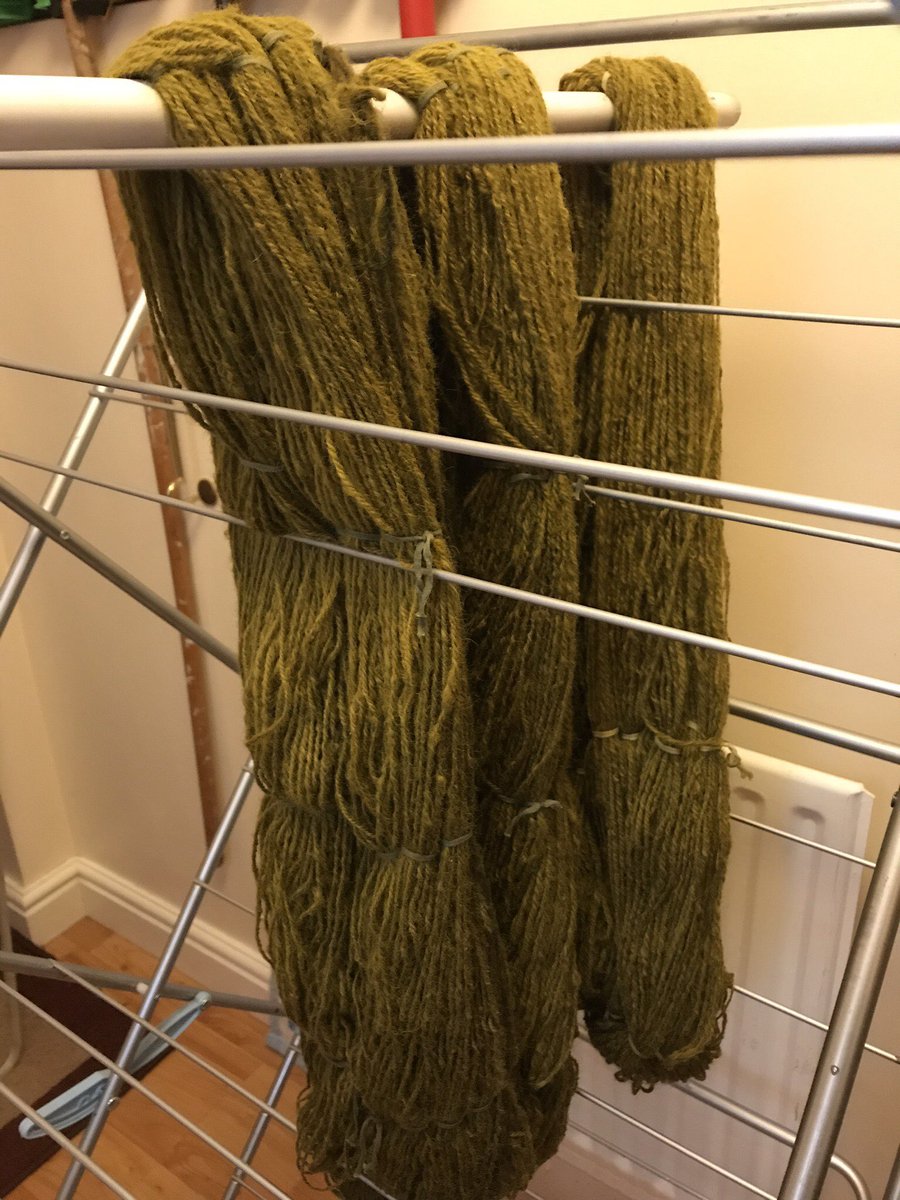 Romneymarshwool's tweet photo. More beautiful customer creations 😍

Christine shared these images with us of our Romney top fleece which she spun &amp; dyed before knitting this gorgeous jumper.

Forever in awe of the talents of our customers - always very creative &amp; unique!

#BritishWool #RomneyWool https://t.co/jVoWZonCRL