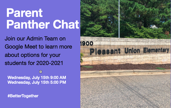 Parents, we know you have lots of questions about next year and your options, we are here to help!  Join us on Wednesday at 9AM or 5PM to learn more about your options.  You MUST sign up using the link to attend: forms.gle/h3RQxQB8BQcYWw…  #BetterTogether @KileyB_PUE <a href="/kaylaperryap/">Kayla Perry</a>