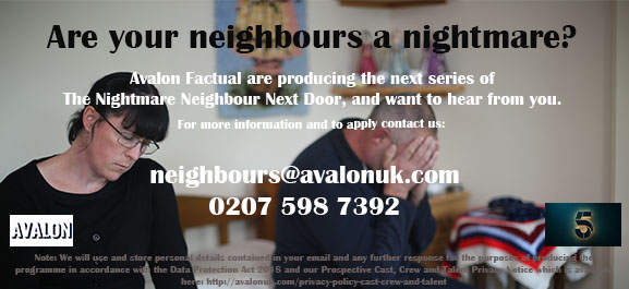 NeighbourIssues's tweet photo. The Nightmare Neighbour Next Door is back! Contact the team today if you've experienced nightmare neighbours! https://t.co/dZeIR1qXjn