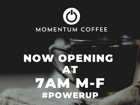 Ignitespaces's tweet photo. Come and visit Momentum Coffee and Coworking with our new hours effective Monday today at 7AM to 3PM, M- F and 8AM to 2PM on Saturdays and closed on Sundays. We are located at 2119 S State. St. Chicago, IL 60616
#keepthemomentum #ignitespaces #momentumcoffeeandcoworking https://t.co/7btGpMfg34