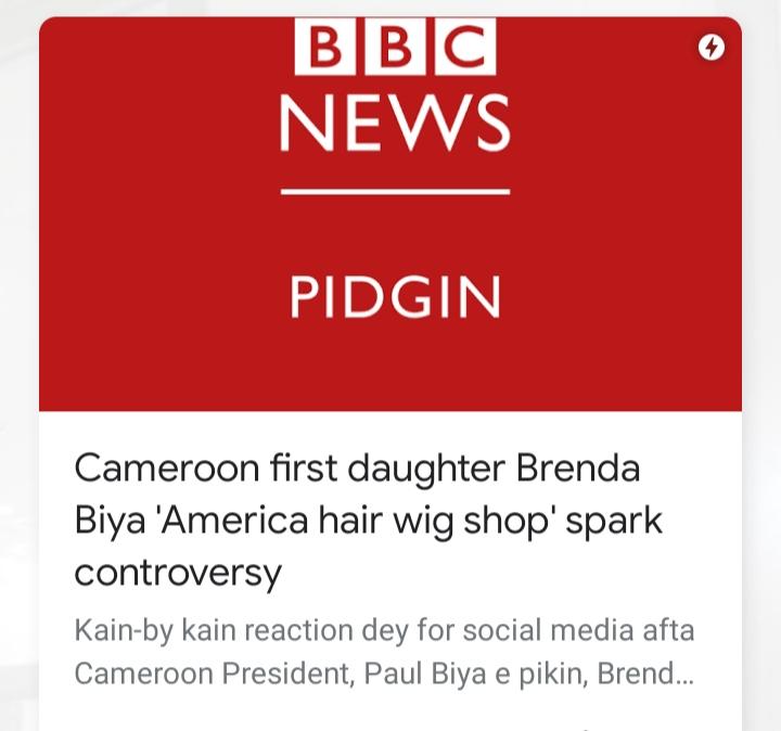 ClintMedia's tweet photo. BBC News pidgin shines light on Brenda Biya's controversial wig shop in the US
https://t.co/3pBdoh5P2f https://t.co/Sn8mucKU4F