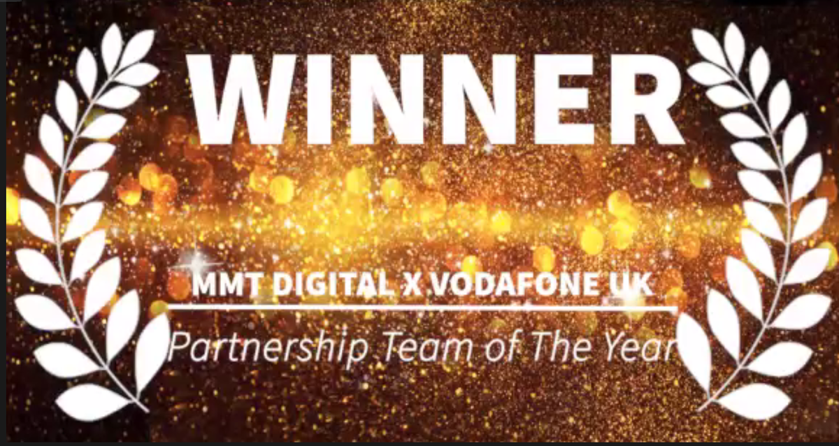 MMT_Digital's tweet photo. We won! We’re so proud to have been awarded Partnership Team of The Year at the #RealITAwards together with @vodafoneuk - amazing recognition for the success we've achieved together. 🙌🍾 

#RITA2020 #agileteams @citf_tweet https://t.co/NHJIx9xnk4